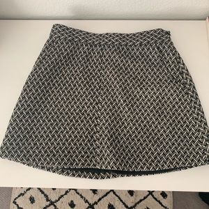 Tweed High Waisted A-line Skirt